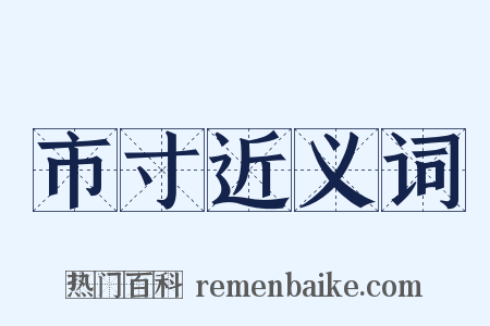 市寸近义词是什么意思的图片